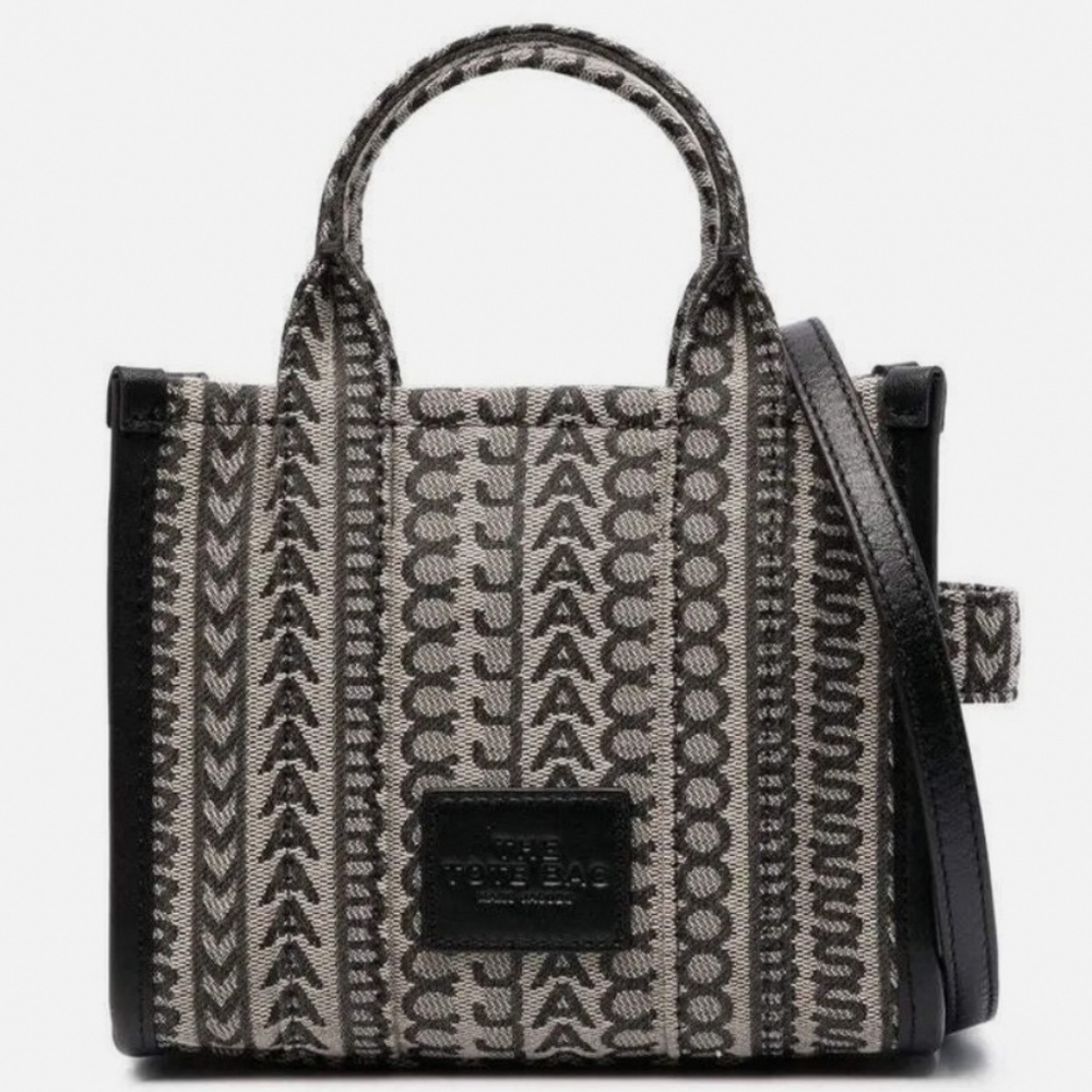 MARC JACOBS - Women Monogram Jacquard Crossbody Tote Bag - Beige Multi